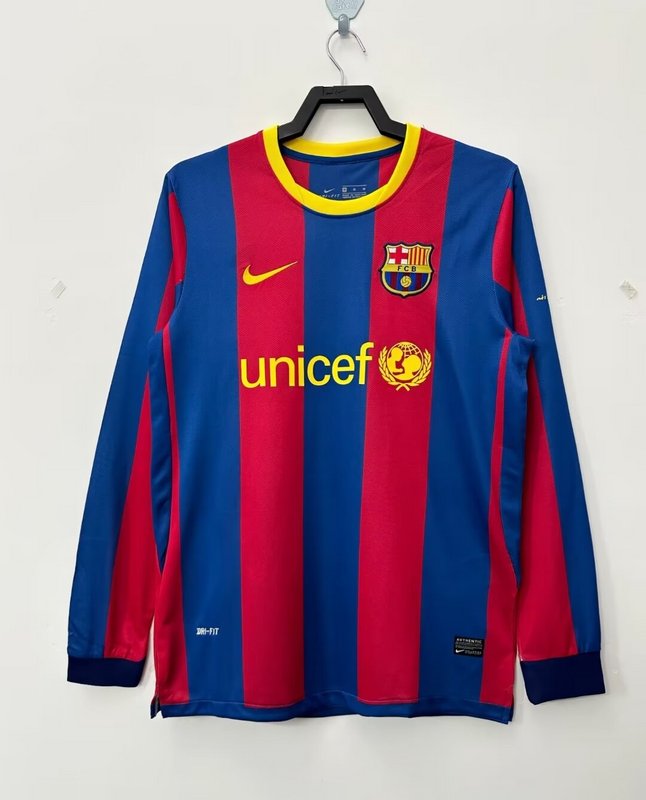 Retro 10/11 Barcelona Home Long sleeve