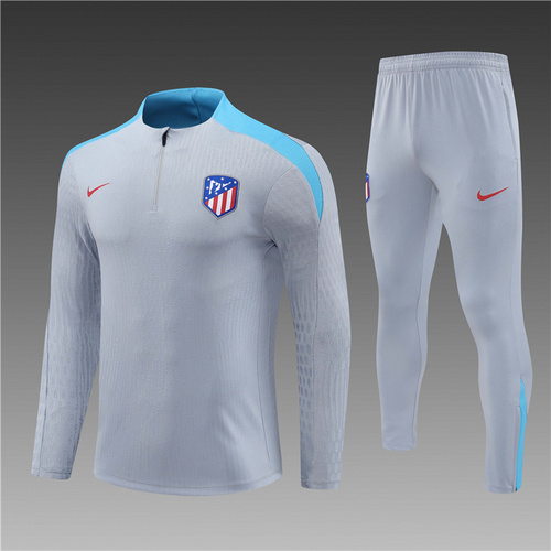 24/25 Atletico Madrid grey half zip Tracksuit
