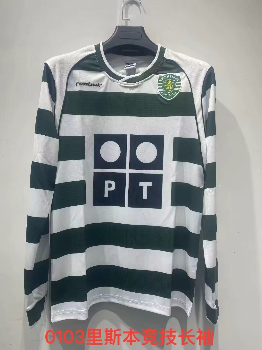 Retro Long SleeveSporting Lisbon 01/03 Home