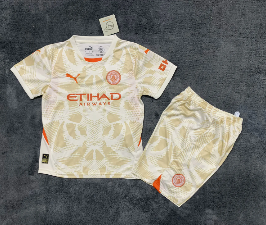 Kids kits 24/25 Manchester city goalkeeper jersey