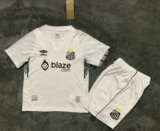 Kids kits Santos home  have Spotify Logo Text24/25