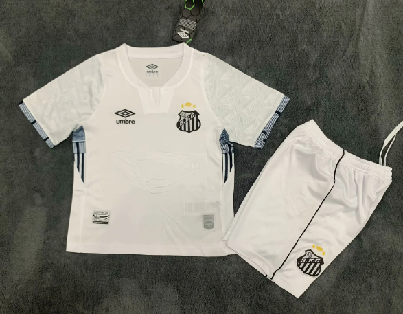 Kids kits  Santos home  Spotify Logo Without Text Jersey 2024/25