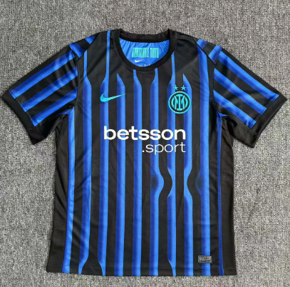 Fans Verison 25/26 Inter Milan home  have Spotify Logo Text