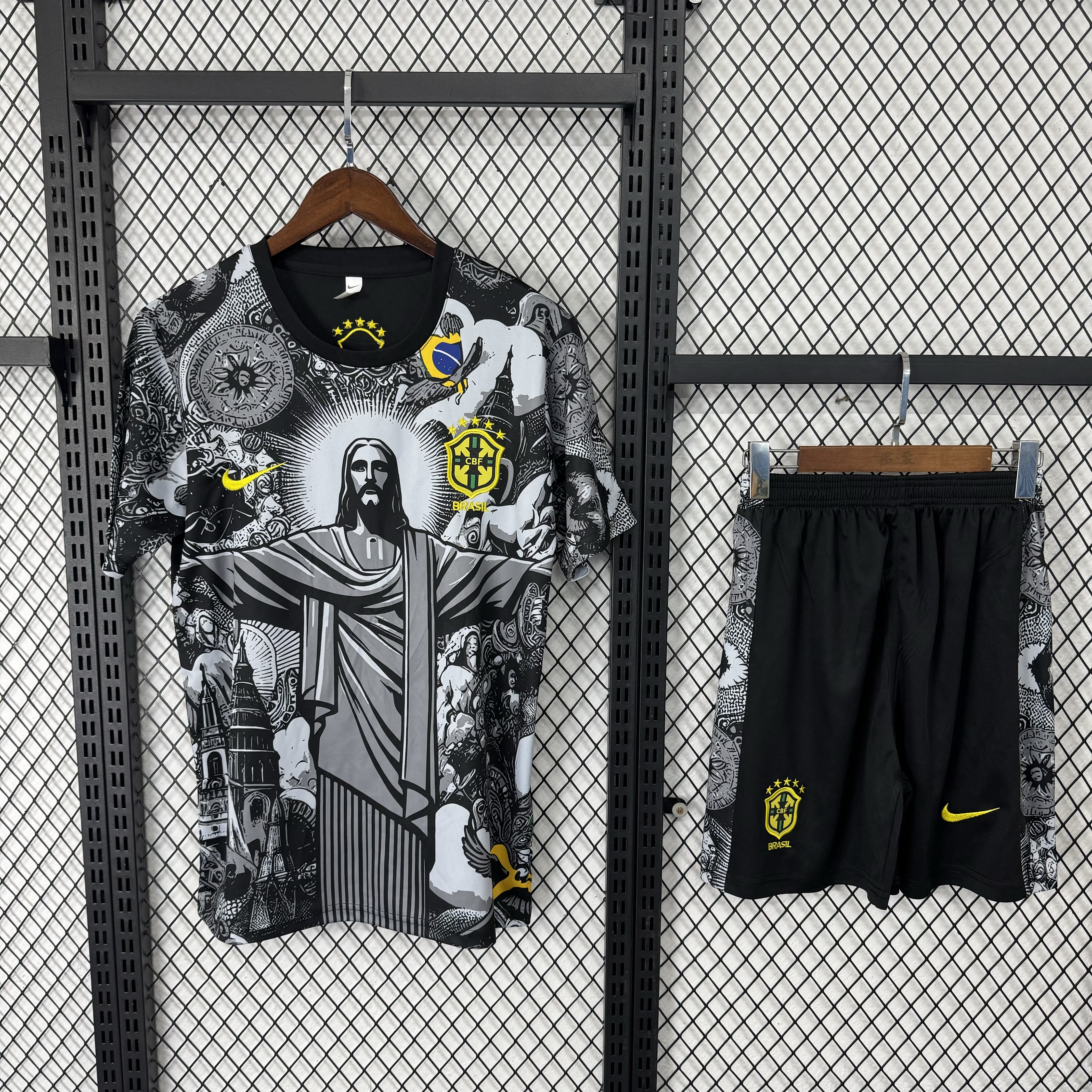 Brazil grey training kits