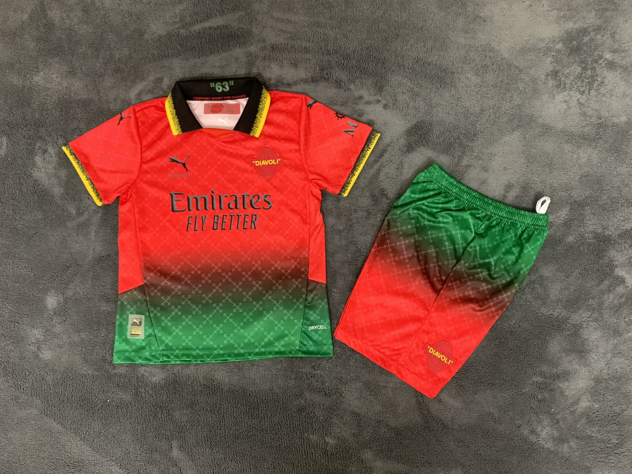 25/26AC Milan  kids kits  thrid away black 