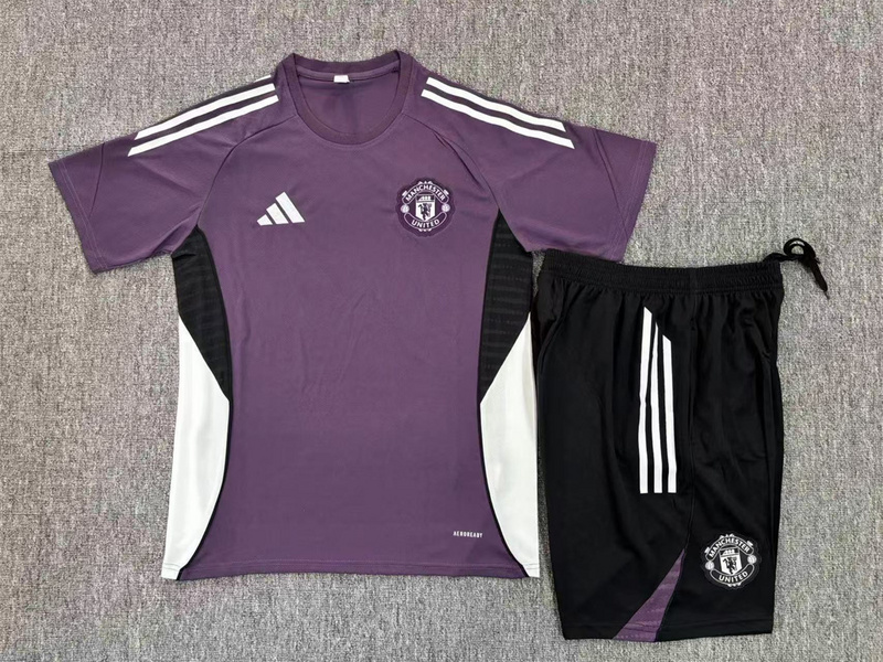 25/26 Manchester United purple  kids Training Kits