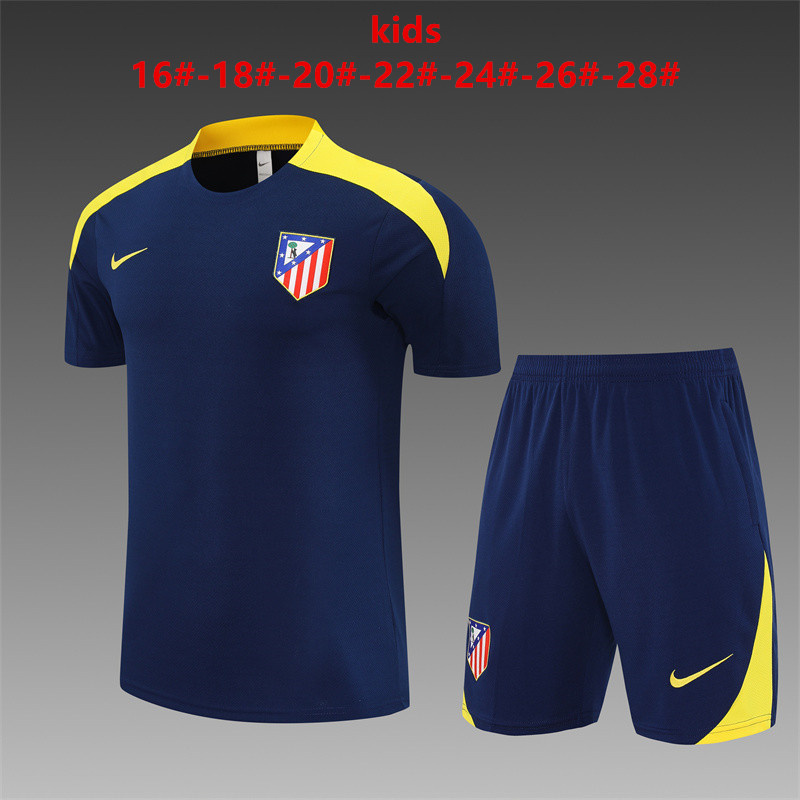 25/26Atletico Madrid blue  kids Training Kits