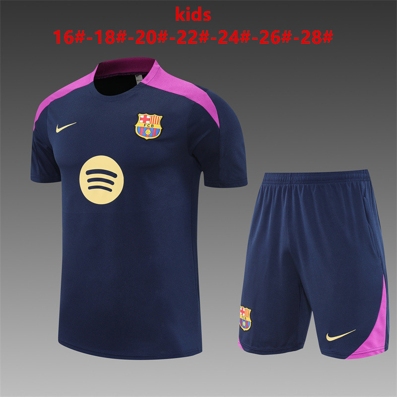 25/26Barcelona blue kids Training Kits