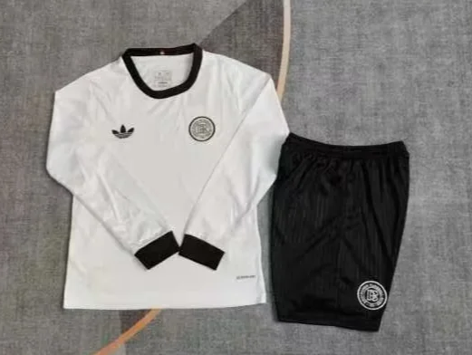 25/26Kids kits Long sleeved German 125th anniversary white 