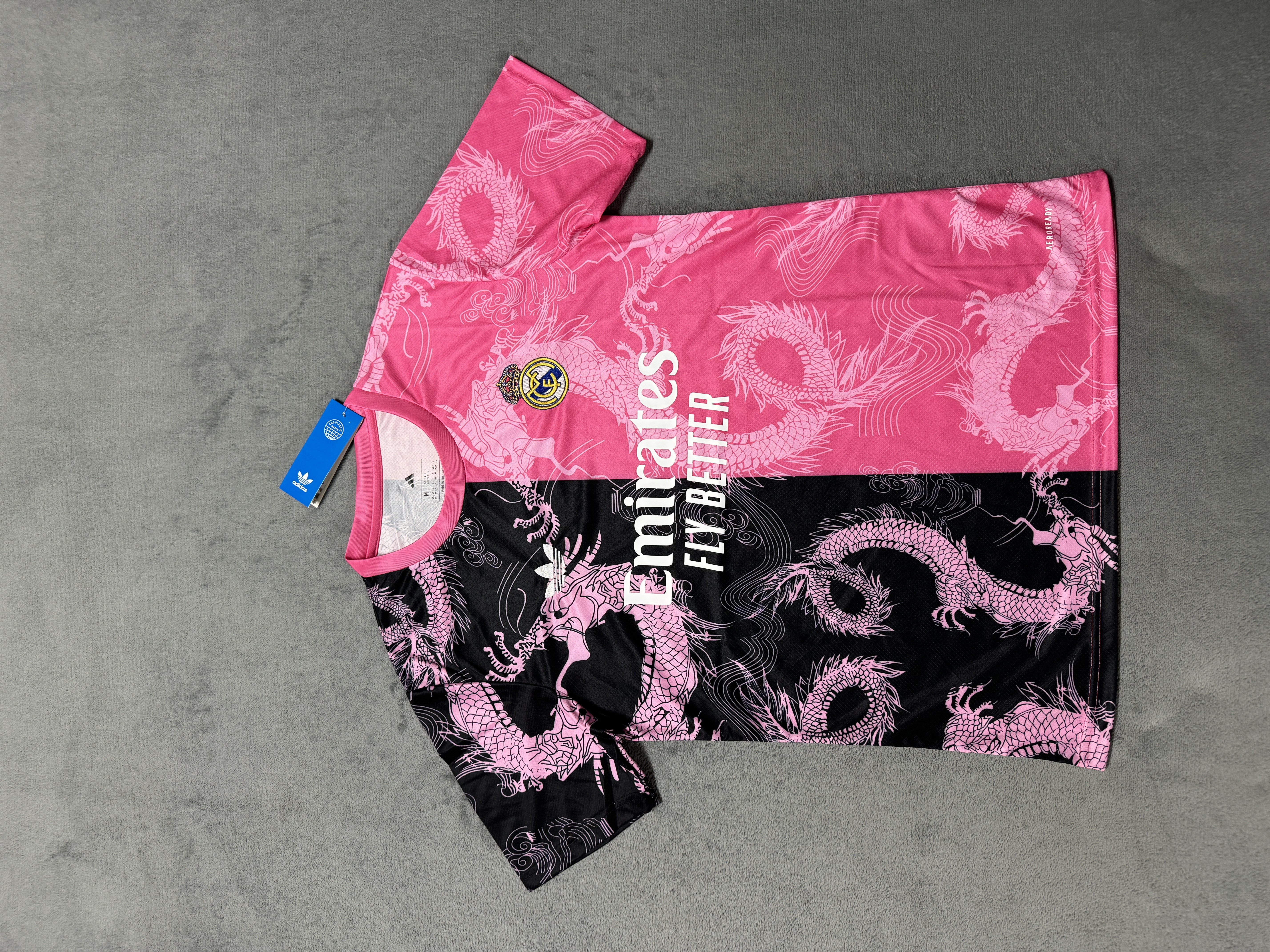 Fans Verison25/26 Real Madrid Special Edition Pink Black Dragon