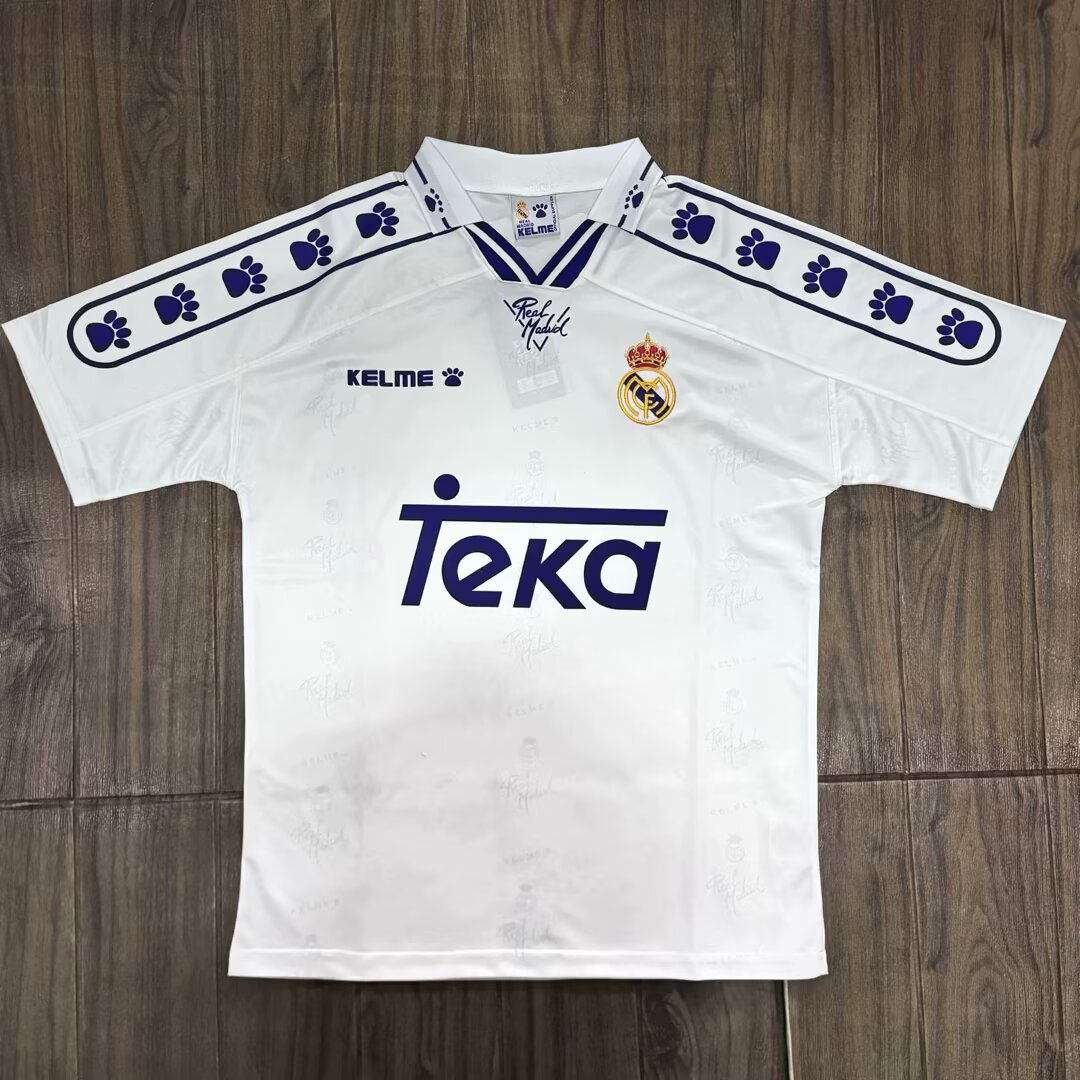 Retro 94-96 Real Madrid home short sleeved 