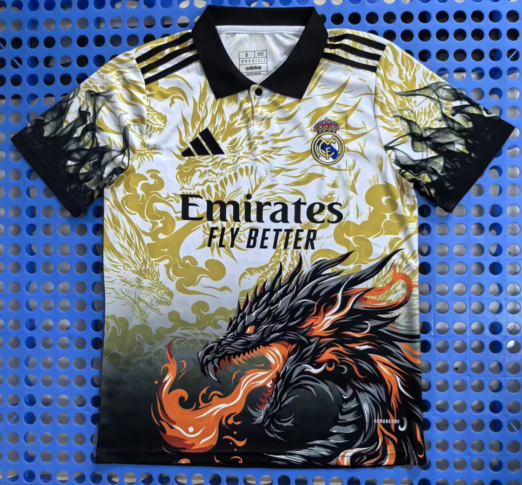 Fans Version 25/26 Real Madrid Leading Edition POLO Yellow