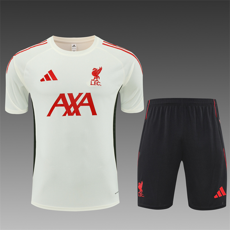 25/26 Liverpool White kids Training Kits