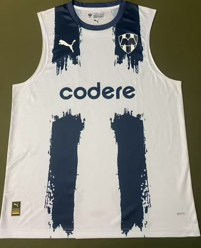 25-26 Monterey Club World Cup away white vest