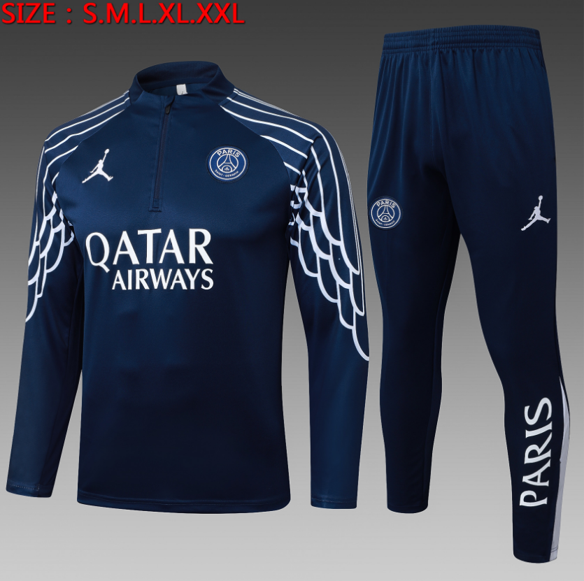  25/26 Half Jordan Paris Blue Inkjet Tracksuit