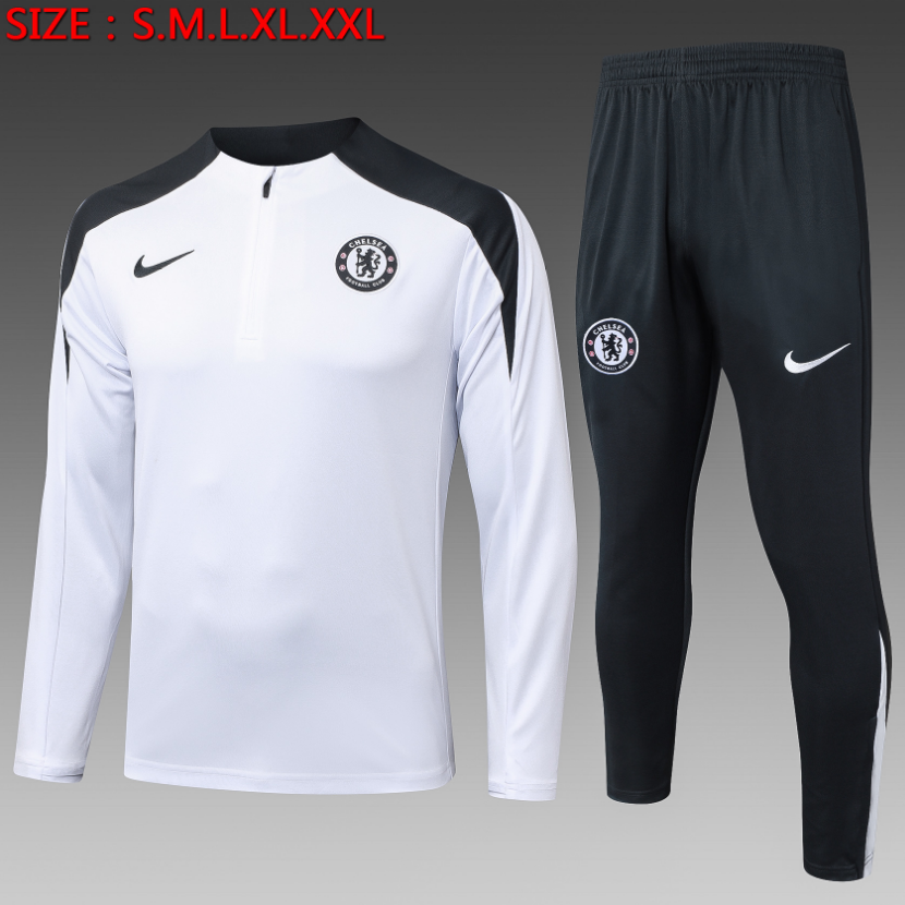  25/26 Half Chelsea White Tracksuit