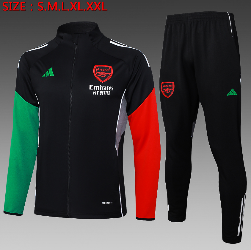 25/26 Arsenal Black Jackets sets Jackets sets
