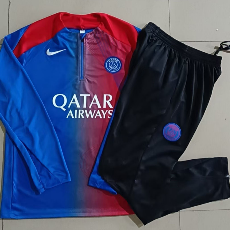 25/26 Half Paris Blue Red Inkjet Tracksuit
