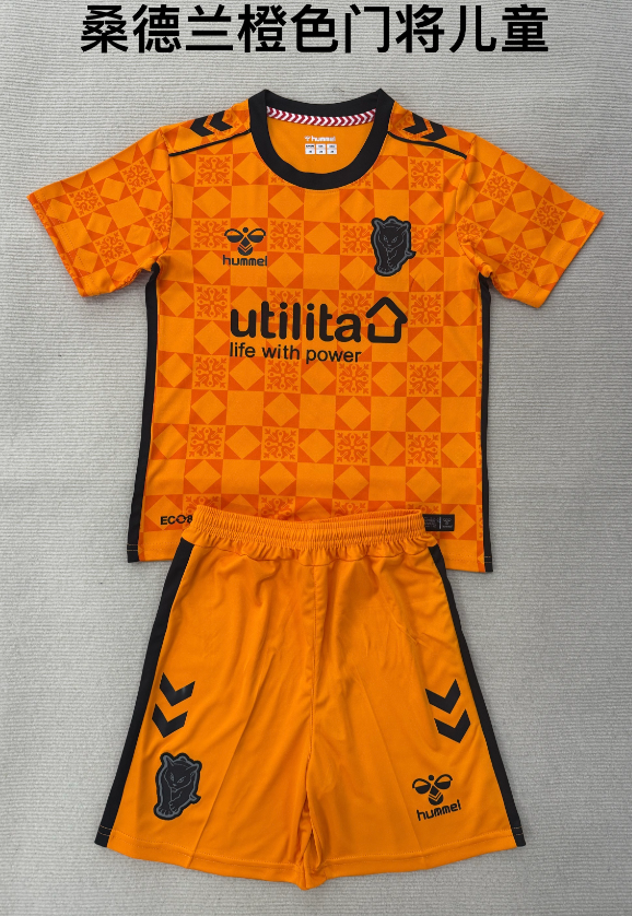 kids Kits 25/26 Sunderland Orange Goalkeeper