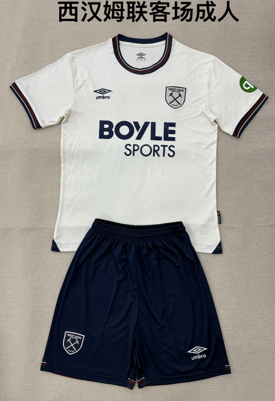  Adults kits 25/26 West Ham United away