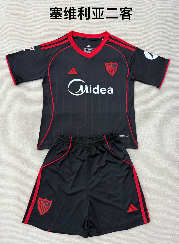 kids Kits 25/26 Sevilla Second away
