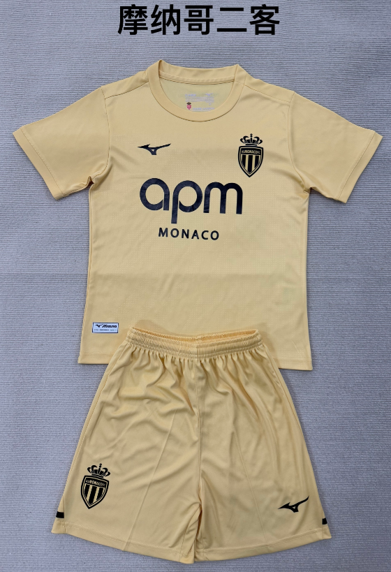 kids Kits 25/26 Monaco second away