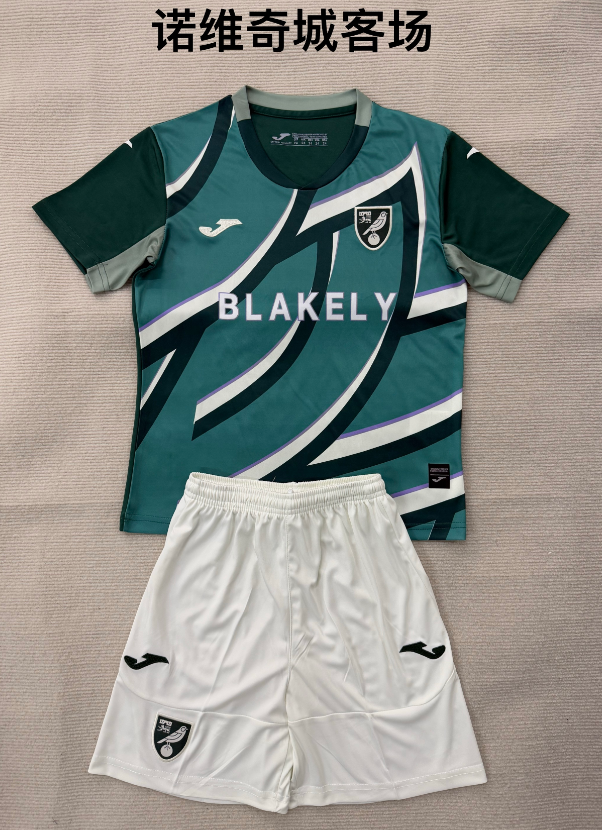 kids Kits 25/26 Norwich City away
