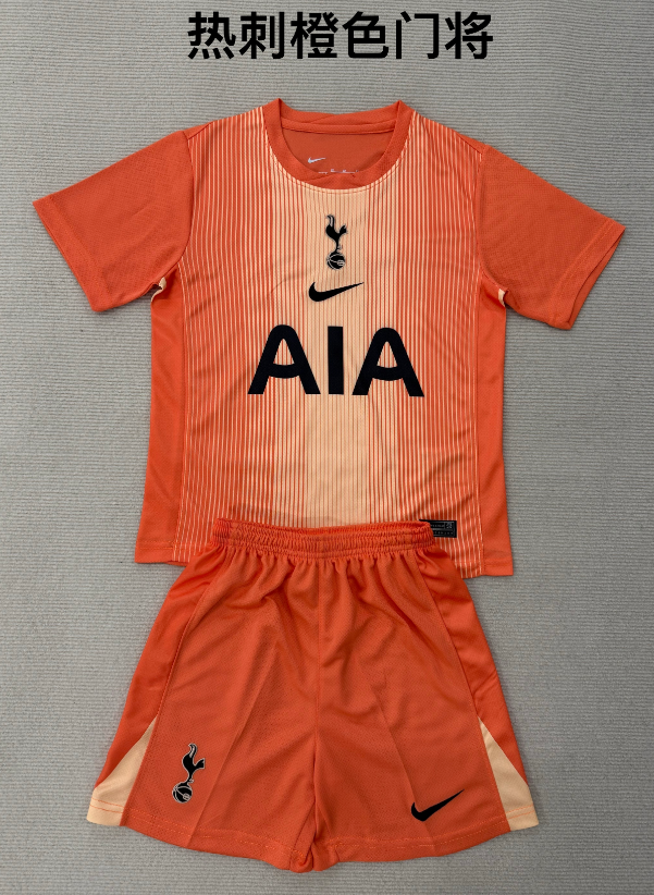 kids Kits 25/26 Tottenham orange goalkeeper