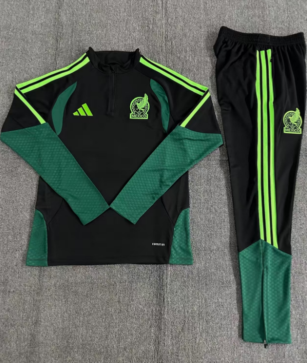 26/27 Half Pull Mexico Black Tracksuit