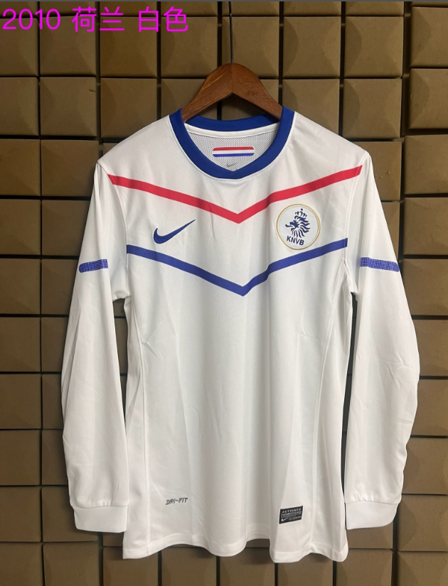 Retro 2010 Netherlands white long sleeved