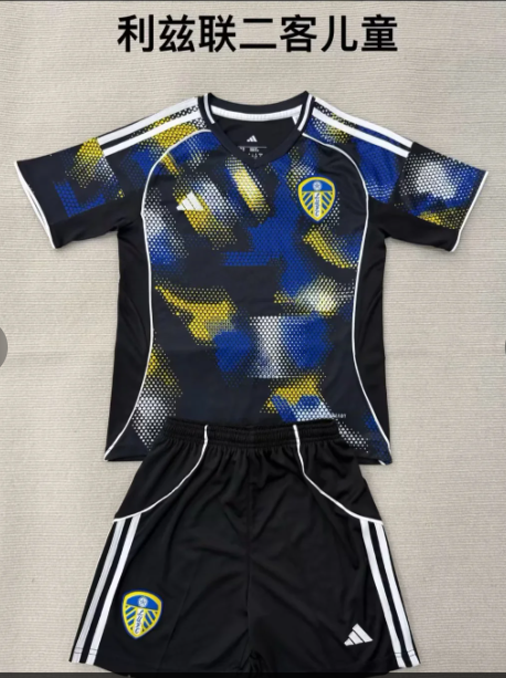 kids Kits 25/26 Leeds United second away