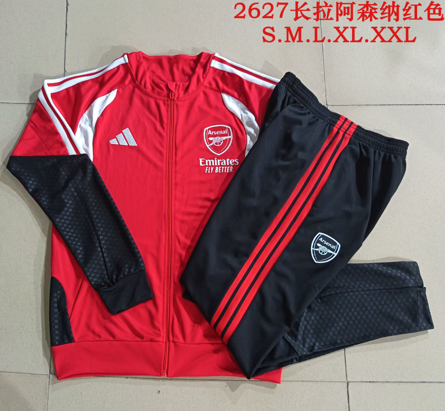26/27 Long Pull Arsenal Red Jackets sets