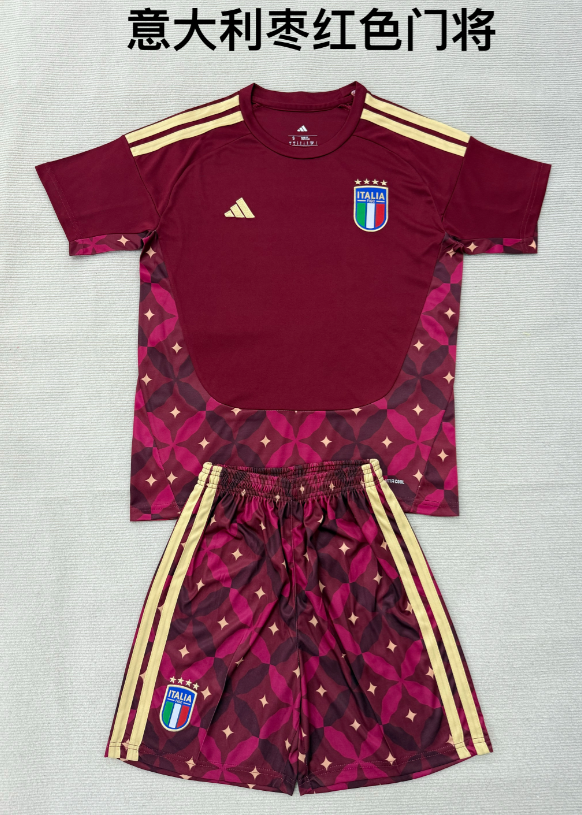 kids Kits 26/27 Italian date red goalkeeper