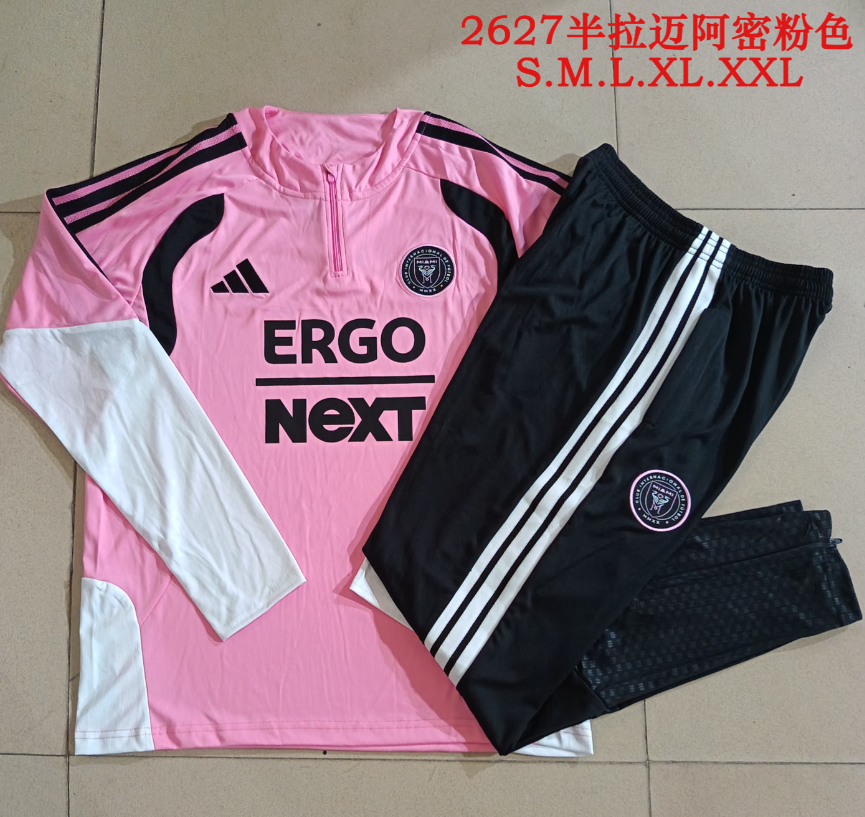 26/27 Half Pull Miami Pink Tracksuit