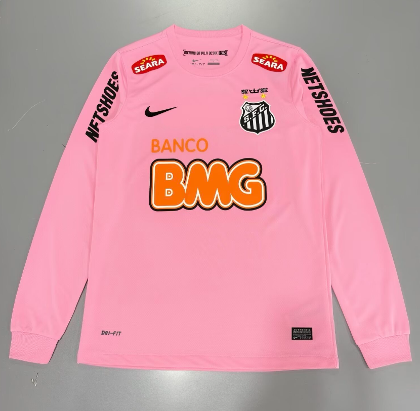 Retro 2012/13 Santos pink long sleeves