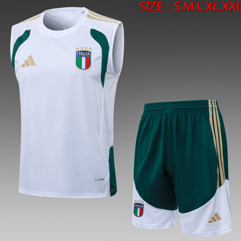 26/27 vest  Italian white training suit set