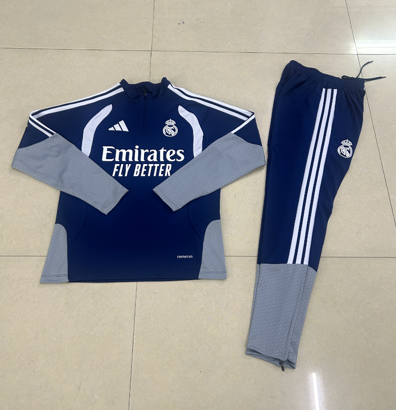 26/27 Half Pull Real Madrid royal blue Tracksuit