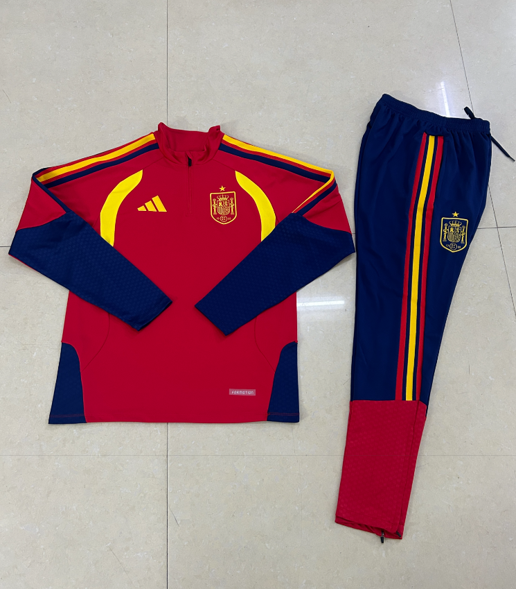 26/27 Half Pull Spain red Tracksuit