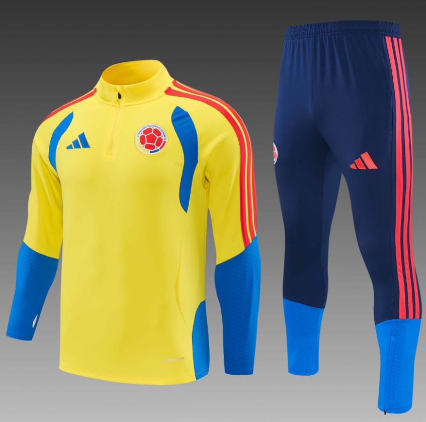26/27 Half Pull Colombia Yellow Tracksuit