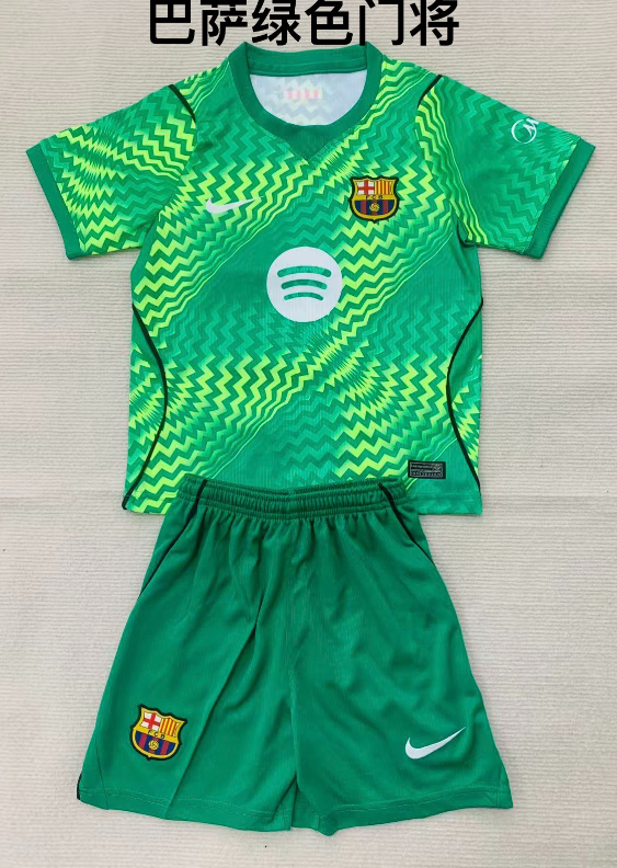 Kids kits 26/27 Barcelona Green Goalkeeper