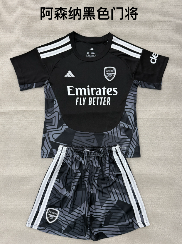 kids Kits 26/27 Arsenal Black Goalkeeper