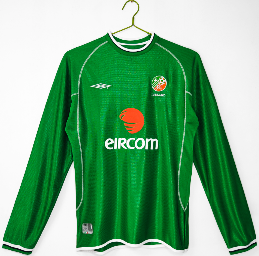 Retro 2002 Ireland home 5B long sleeve