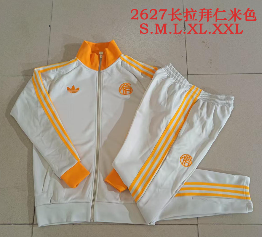 26/27 Long Pull Bayern Munchen Beige Jackets sets