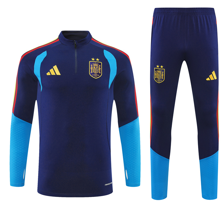 26/27 Adults Half Pull Spanish Royal Blue [Double Star] Tracksuit