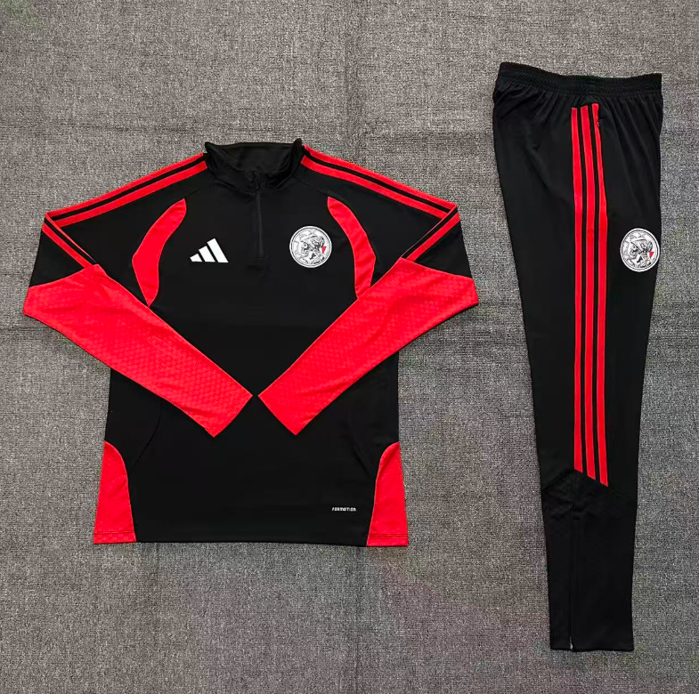 26/27 Kids Half Pull AJAX black Tracksuit