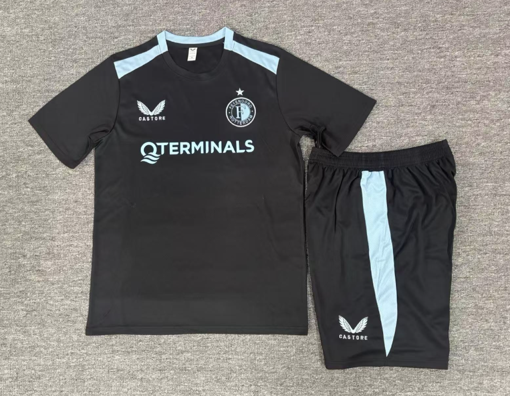 26/27 Adults Feyenoord black Training Kits