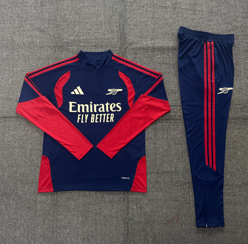 26/27 Kids Half Pull Arsenal Royal Blue Tracksuit