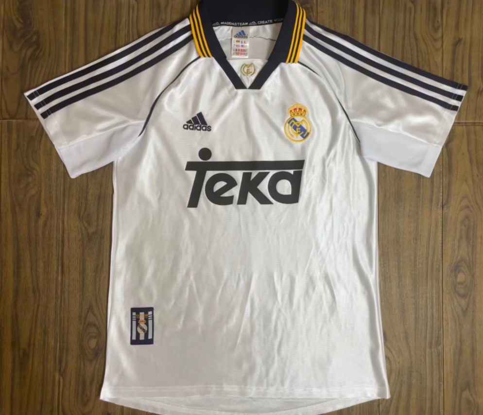 Retro 98 whie Real Madrid 