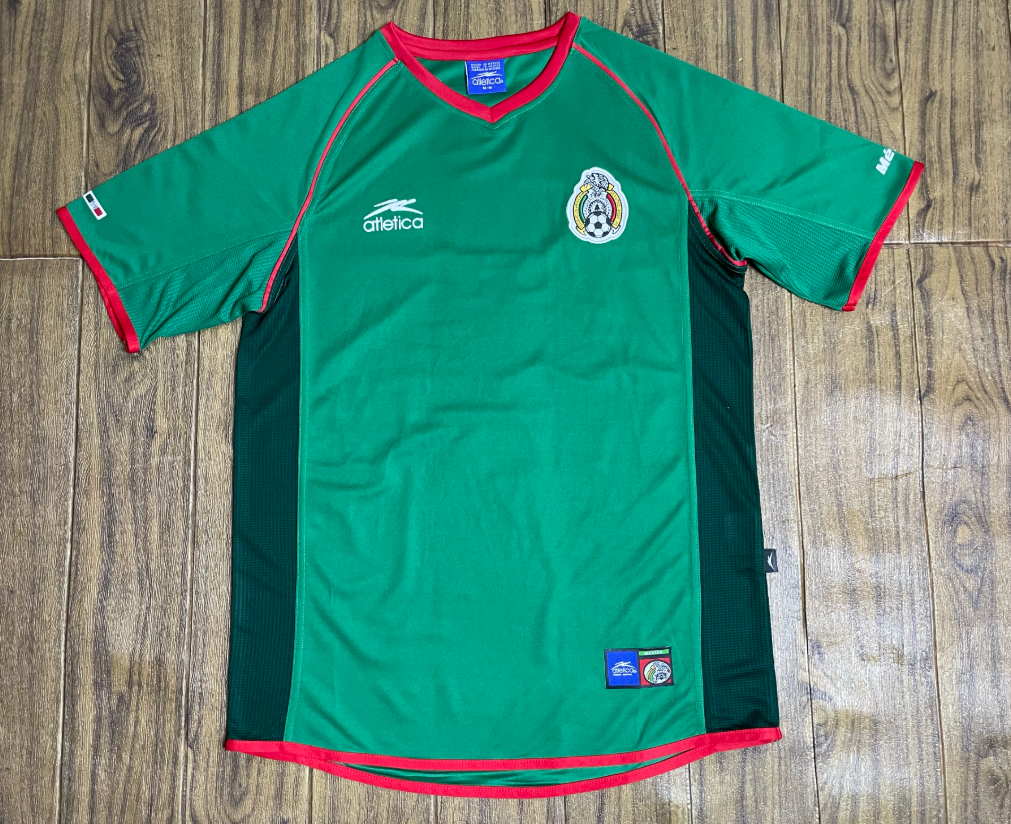 Retro 2002 Mexico home green T-shirt