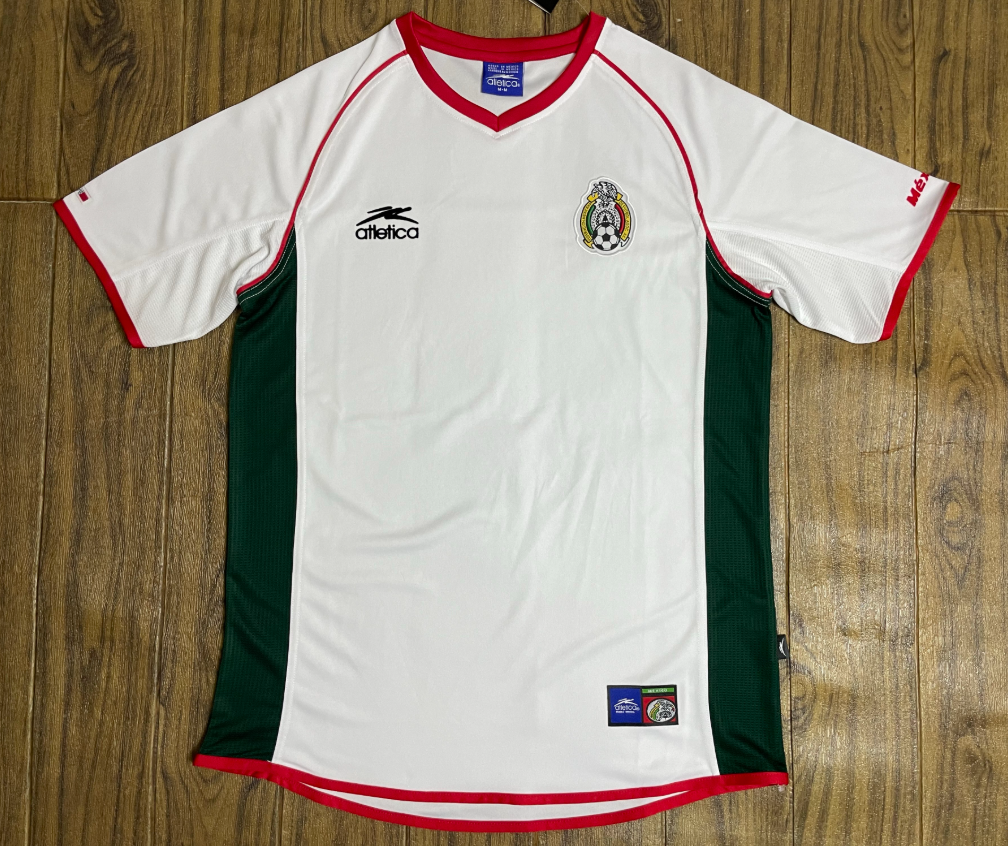 Retro 2002 Mexico home white T-shirt